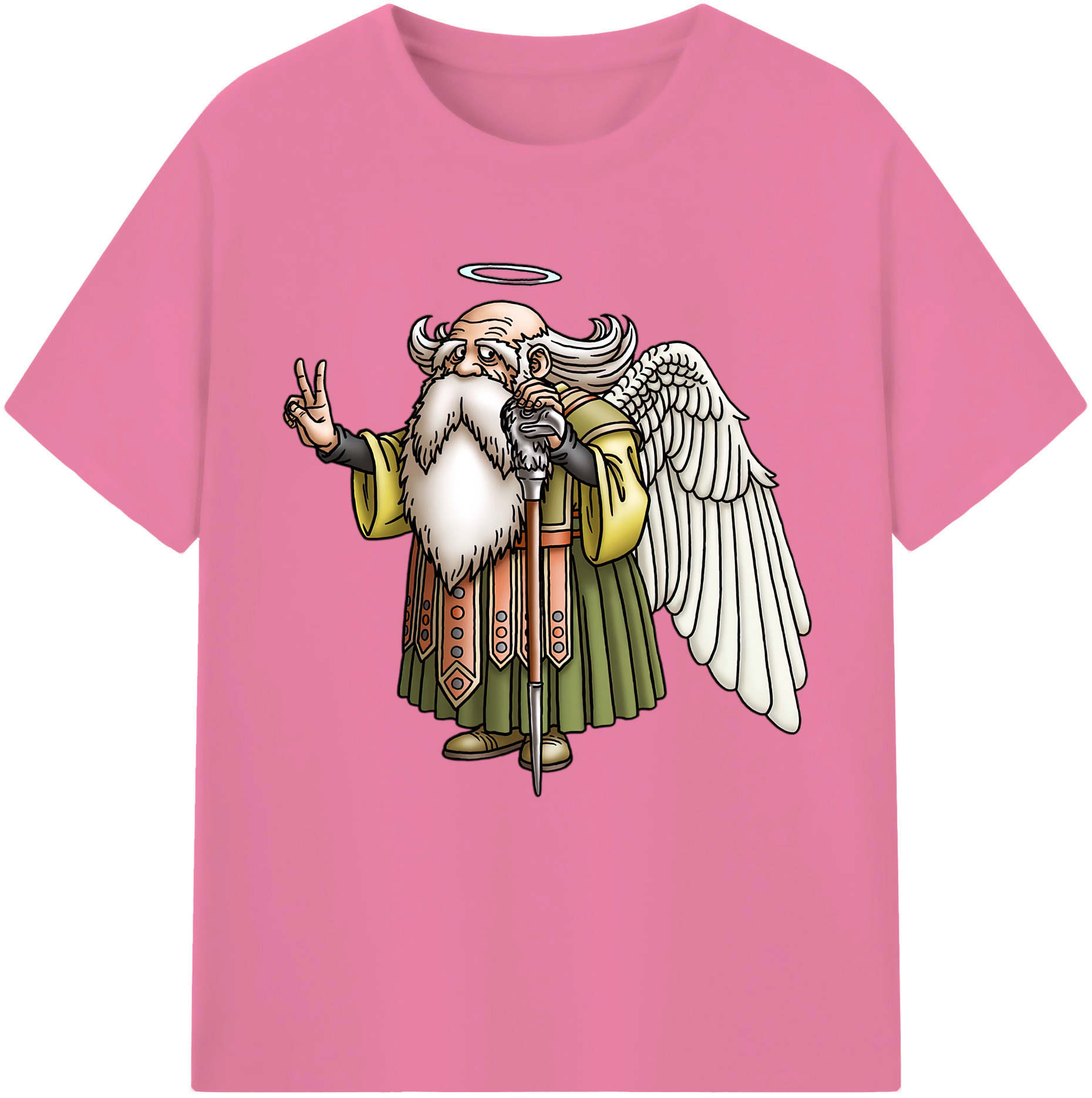 （画像用） ドラゴンクエスト Doragon Kuesuto Dragon Quest 綿100％半袖Tシャツ（フロントプリント）